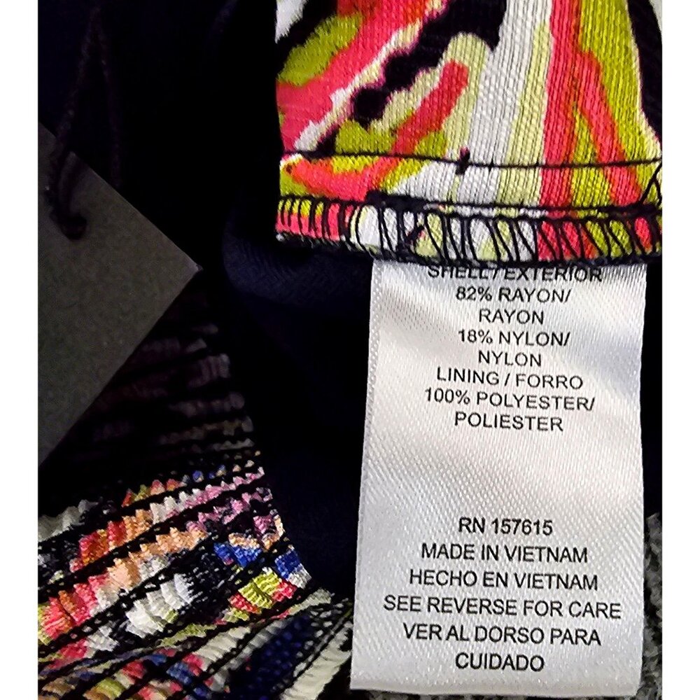Rachel Zoe XS Multicolor Tropical Print Crop Top - Picture 7 of 11